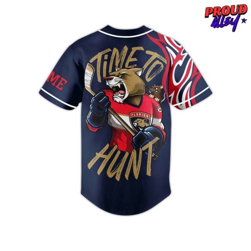 Florida Panthers Ice Hockey Custom Name Baseball Jersey