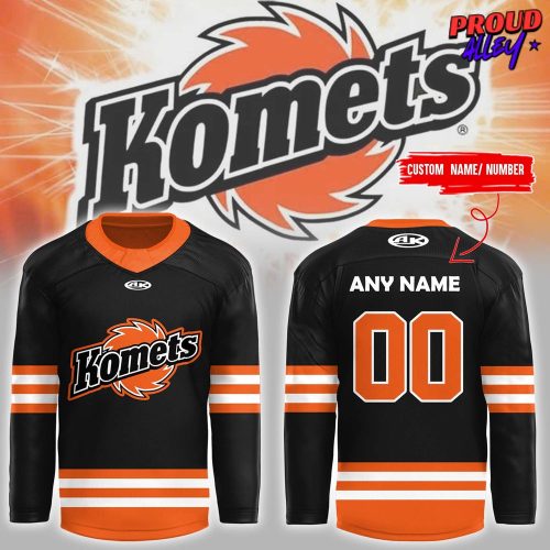 Fort Wayne Komets New 2024 Black Hockey Jersey