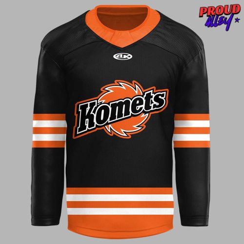 Fort Wayne Komets New 2024 Black Hockey Jersey