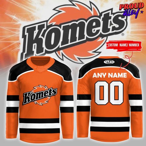 Fort Wayne Komets New 2024 Orange Hockey Jersey