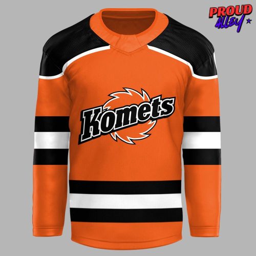 Fort Wayne Komets New 2024 Orange Hockey Jersey