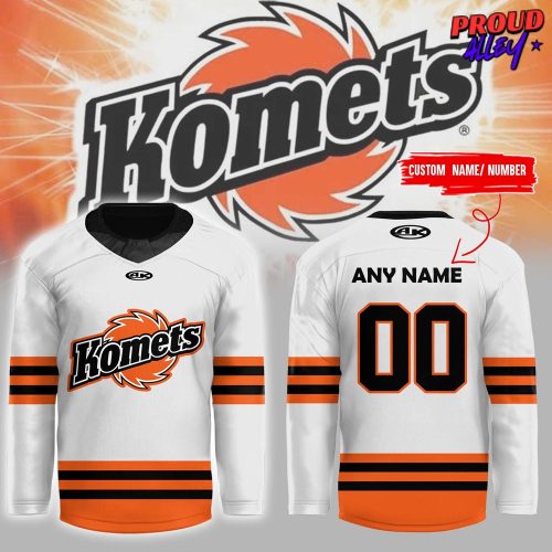 Fort Wayne Komets New 2024 White Hockey Jersey