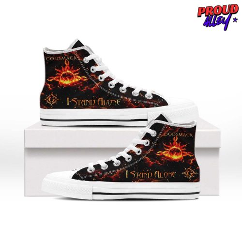 Godsmack I Stand Alone Limited Edition High Top Canvas Shoes