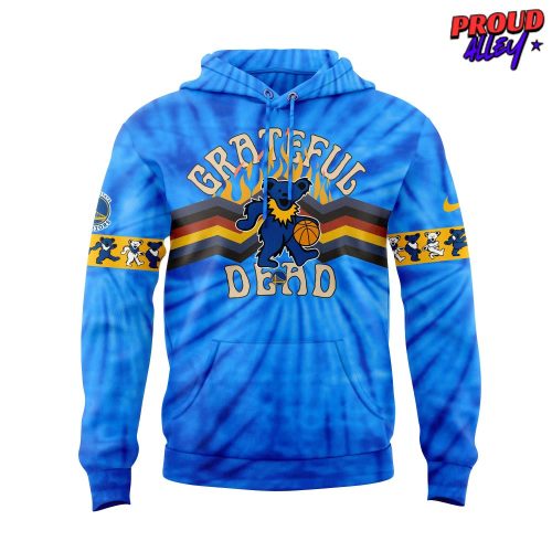 Golden State Warriors x Grateful Dead Night Edition Blue Hoodie