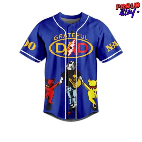 Grateful Dead Grateful Dad Custom Jersey Shirt