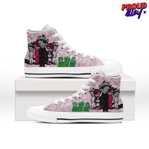 Green Day Limited Edition High Top Canvas Shoes