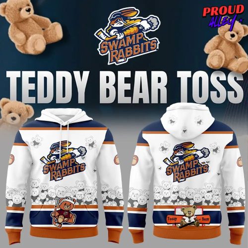 Greenville Swamp Rabbits Teddy Bear Toss Special Hoodie