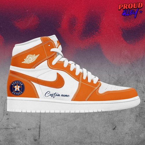 Houston Astros Collab Nike Custom Name Air Force 1 Shoes