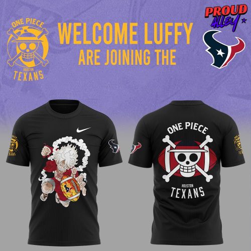 Houston Texans x One Piece Luffy Gear 5 T-Shirt