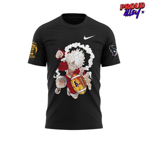 Houston Texans x One Piece Luffy Gear 5 T-Shirt