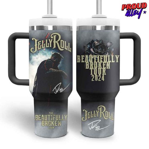 Jelly Roll Beautifully Broken Tour 2024 Stanley Tumbler