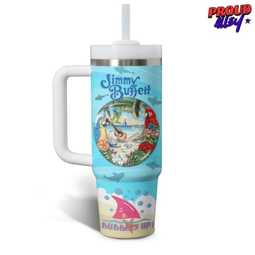 Jimmy Buffett Bubbles Up Stanley Tumbler