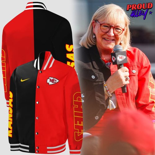 Kansas City Chiefs Black Red Varsity Jacket