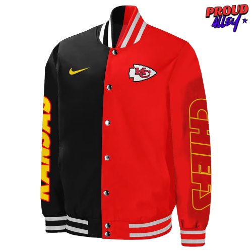 Kansas City Chiefs Black Red Varsity Jacket