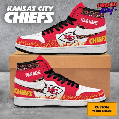 Kansas City Chiefs Collab Nike Custom Name Air Jordan 1