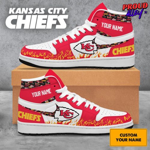 Kansas City Chiefs Collab Nike Custom Name Air Jordan 1