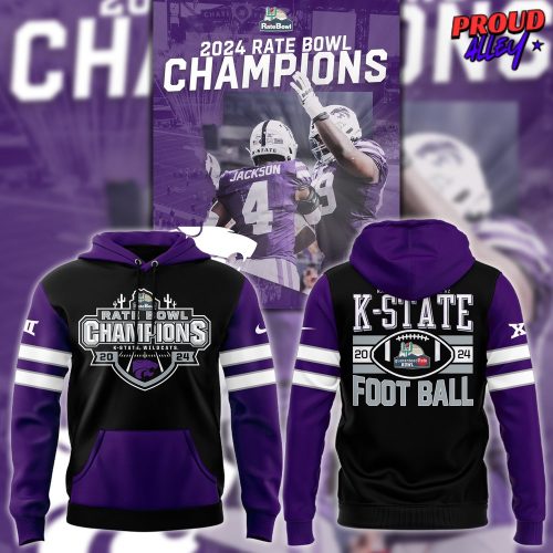 Kansas State Wildcats Rate Bowl Champions 2024 Hoodie