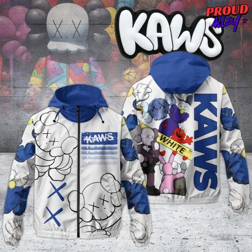 Kaws Collection Windbreaker Outdoor Zipper Hoodie