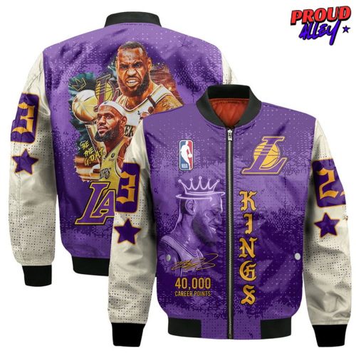 LeBron James 40K Career Points Bomber Jacket