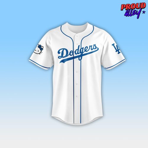 Los Angeles Dodgers Bruno Mars and Hello Kitty Special Baseball Jersey