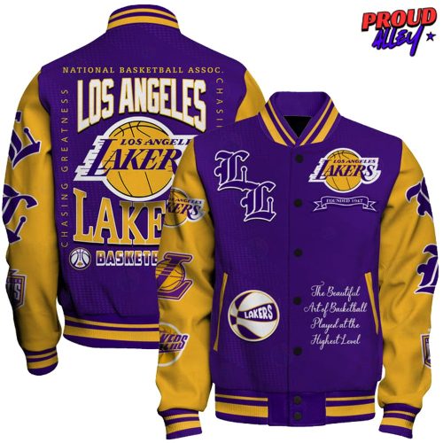 Los Angeles Lakers National Basketball Varsity Jacket