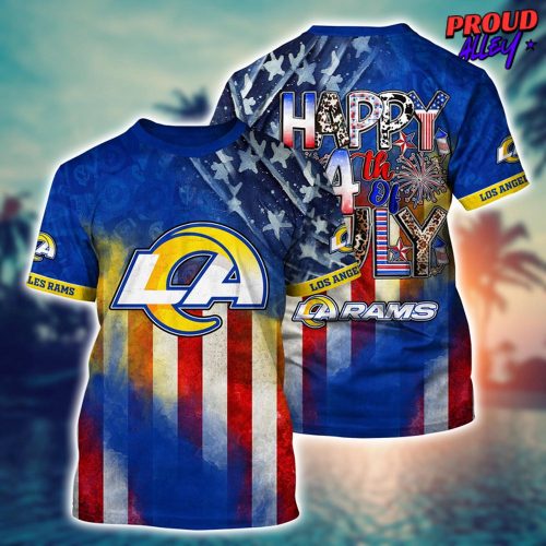 Los Angeles Rams NFL Happy 4th of July T-shirt