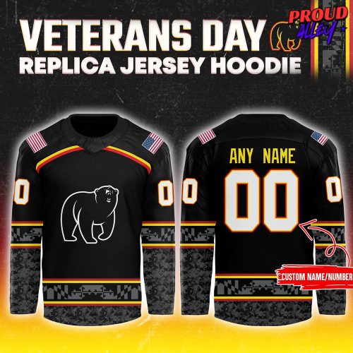 Maryland Black Bears Veterans Day Special Hockey Jersey