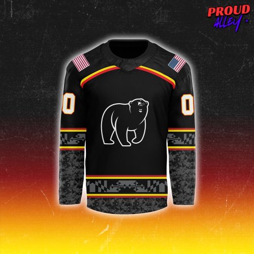 Maryland Black Bears Veterans Day Special Hockey Jersey