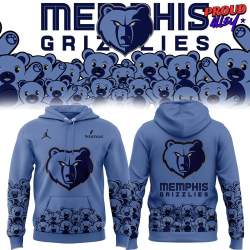 Memphis Grizzlies Teddy Bear Special Edition Blue Hoodie