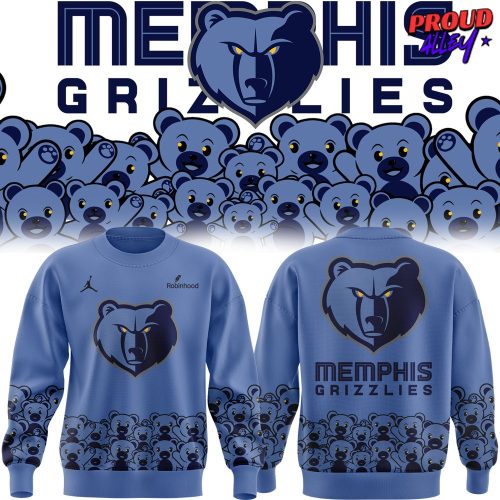 Memphis Grizzlies Teddy Bear Special Edition Blue Sweatshirt