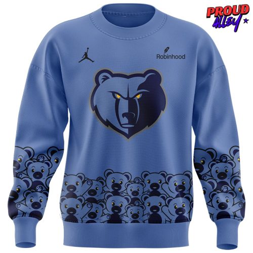 Memphis Grizzlies Teddy Bear Special Edition Blue Sweatshirt