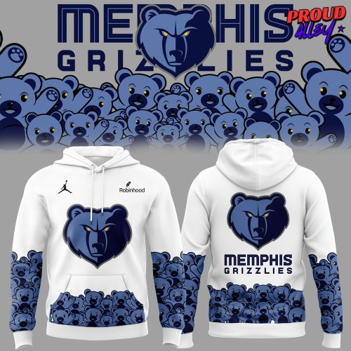 Memphis Grizzlies Teddy Bear Special Edition White Hoodie