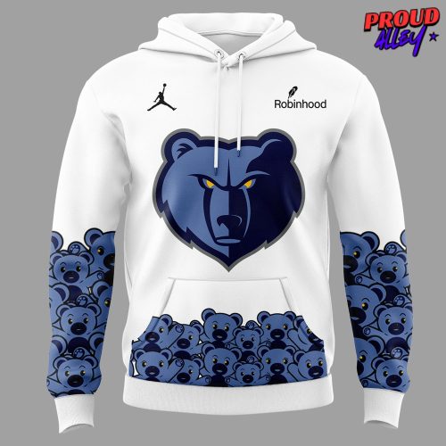 Memphis Grizzlies Teddy Bear Special Edition White Hoodie