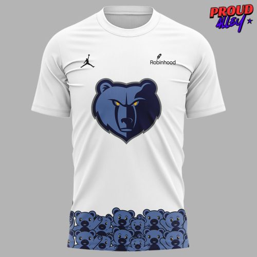 Memphis Grizzlies Teddy Bear Special Edition White T-Shirt