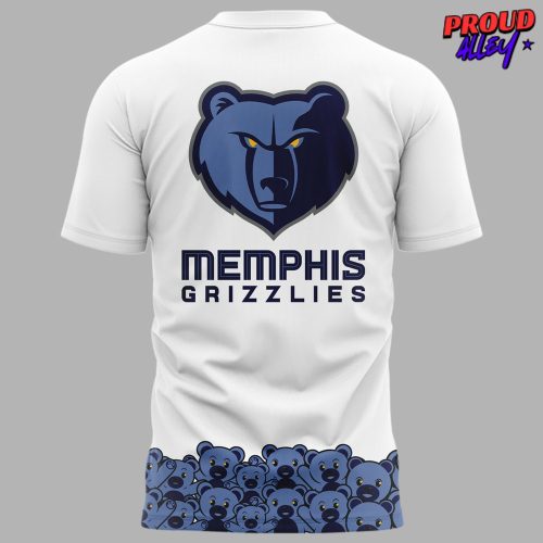 Memphis Grizzlies Teddy Bear Special Edition White TShirt