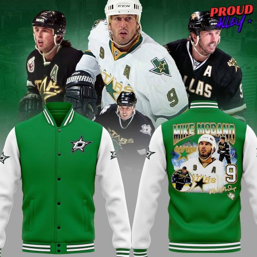 Mike Modano Dallas Stars Hockey Baseball Jacket