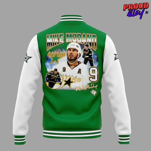 Mike Modano Dallas Stars Hockey Baseball Jacket