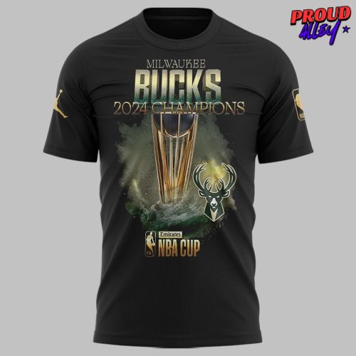 Milwaukee Bucks 2024 NBA Cup Champions T-Shirt