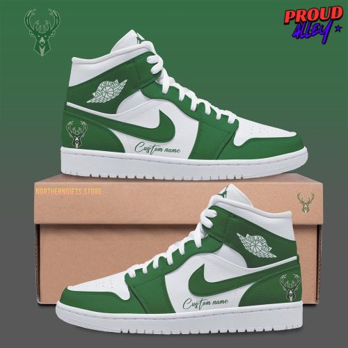 Milwaukee Bucks x Nike Custom Name Air Jordan 1