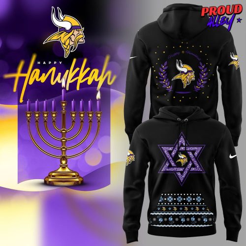 Minnesota Vikings Happy Hanukkah Special Edition Hoodie