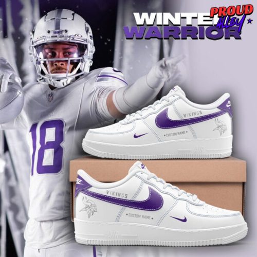 Minnesota Vikings Winter Warrior Nike Air Force 1