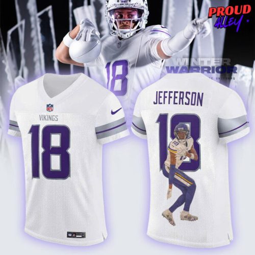 Minnesota Vikings X Jefferson Winter Warrior Football Jersey