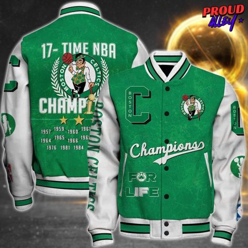 NBA Boston Celtics 17X Champions Varsity Jacket