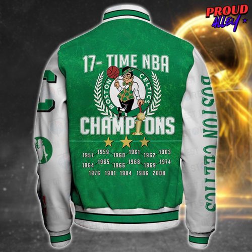 NBA Boston Celtics 17X Champions Varsity Jacket