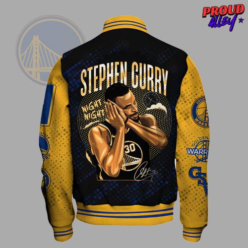 NBA Golden State Warrior Stephen Curry Bomber Jacket