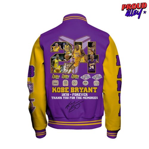 NBA Kobe Bryant Los Angeles Lakers Basketball Varsity Jacket