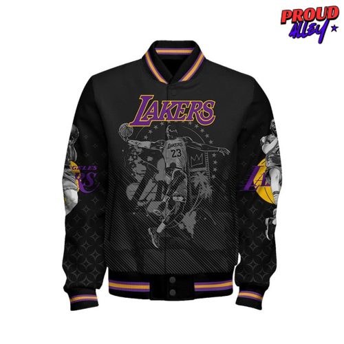 NBA LeBron James 23 The King Sport Pattern Varsity Jacket