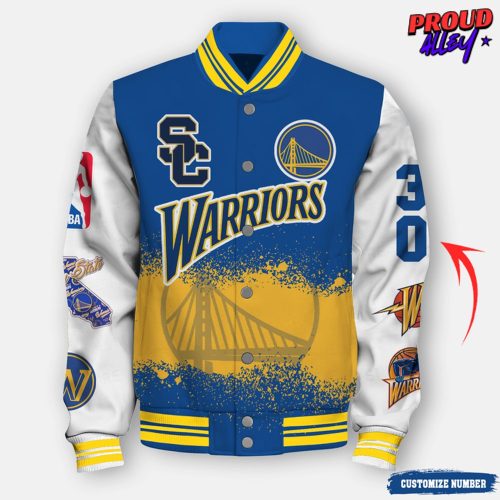 NBA Stephen Curry Night Golden State Warriors Varsity Jacket