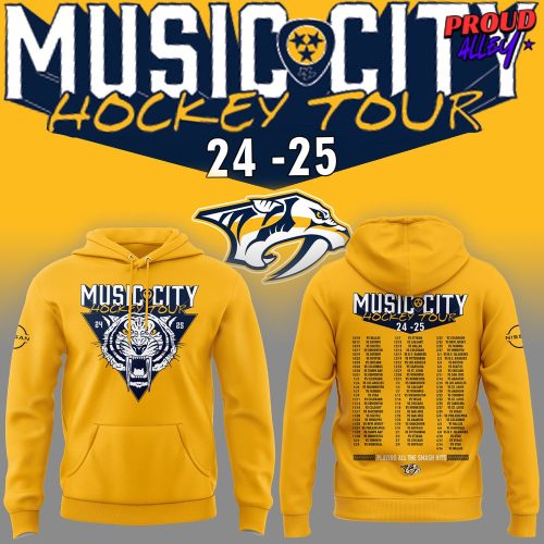 Nashville Predators Music City Hockey Tour T-Shirt