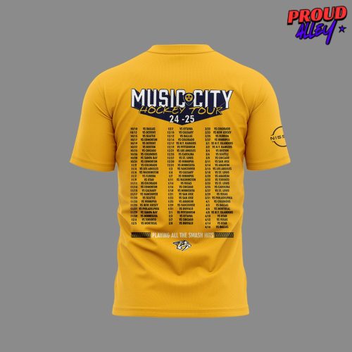 Nashville Predators Music City Hockey Tour TShirt